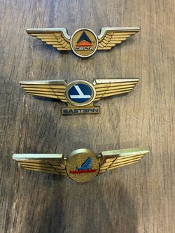 Piedmont, Eastern, and Delta airlines wings