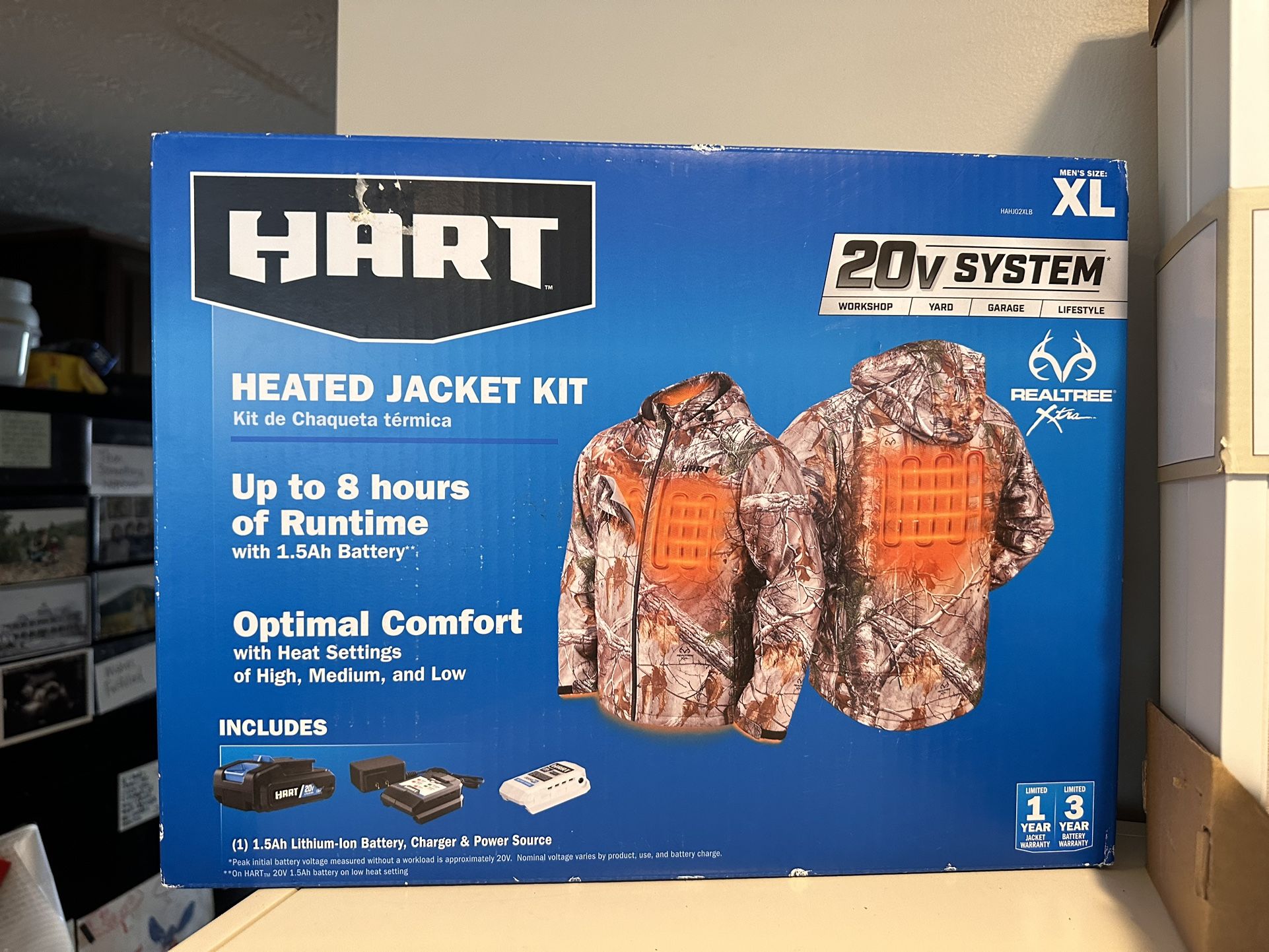 NEW hart 20 Volt Heated jacket Kit 2XL or XL  $129 Retail