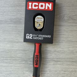 ICON G2 1/4 in. Drive, 6-1/2 in. Standard Ratchet with Comfort Grip