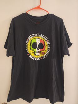 USED Men's Vintage Metalachi Heavy Metal Mariachi Distressed Black T-Shirt Size XL (SE San Diego)