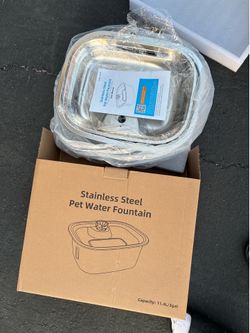 Stainless steel Pet water fountain