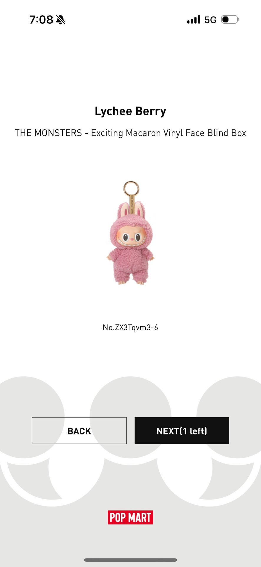 Pop Mart Labubu The Monsters V1 “ Exciting Macaroon” Lychee Berry Vinyl Plush Pendant Sealed Box 100% Authentic 