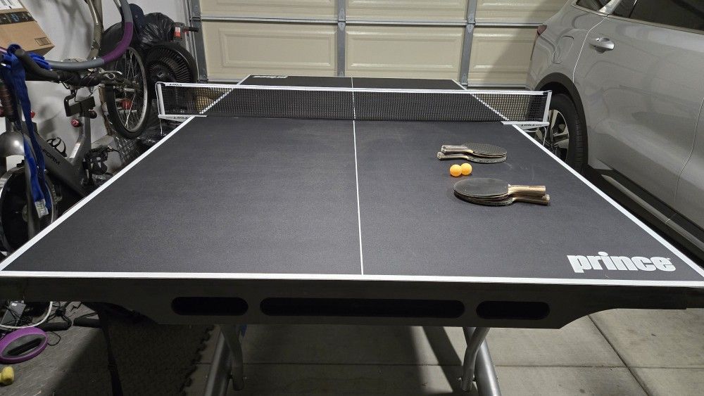 Prince Table Tennis With Net And Rackets