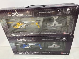 2-Brand new RC Cobra Helicopters. $50.00.