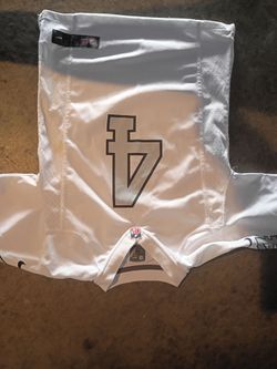 Nike NFL Jersey #4 White with authentic autograph