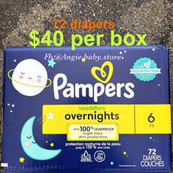 Pamper Swaddlers Overnight Size 6