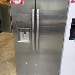 Frigidaire Gallery Series GRSS2652AF 36” Freestanding Side by Side Refrigerator with 25.6 Cu. Ft. Total Capacity, CrispSeal® Plus Crisper, Filtered Wa