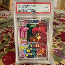 Mint PSA 9 Temporal Forces Sawsbuck Illustration Rare