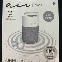 Air Duo II (2 In 1 Speaker/Earbuds)