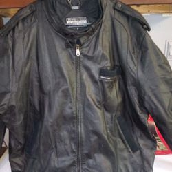 Leather Members Only Mens Jacket 