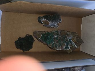 Malachite Mineral Specimen Lot of 3