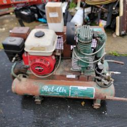 Gas air compressor works perfect new carb. Comes with