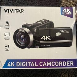 🔥🔥🔥🔥🔥Brand New Vivitar 4K Digital Camcorder 