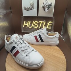 Moncler White Monaco Low-Top Sneakers Men’s Sz 9/ EU 42