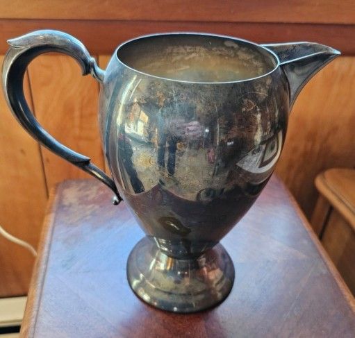 Antique Sears Roebuck SRS Silver Plate Pitcher 1907