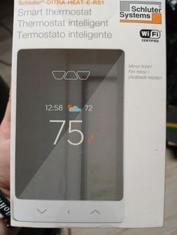 New Schluter DITRA-HEAT-E-RS1 Smart Thermostat (Model DHERT105/BW)