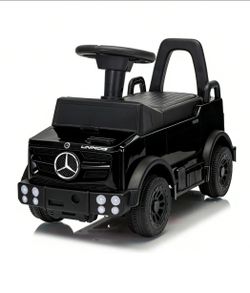 Kids Ride On Car Outdoor Stroller Mercedes Push Car Ride Racer for Age 1-3 Black