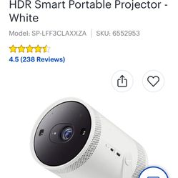 HDR Smart Portable Projector