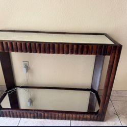 Brown Mirror Long Table