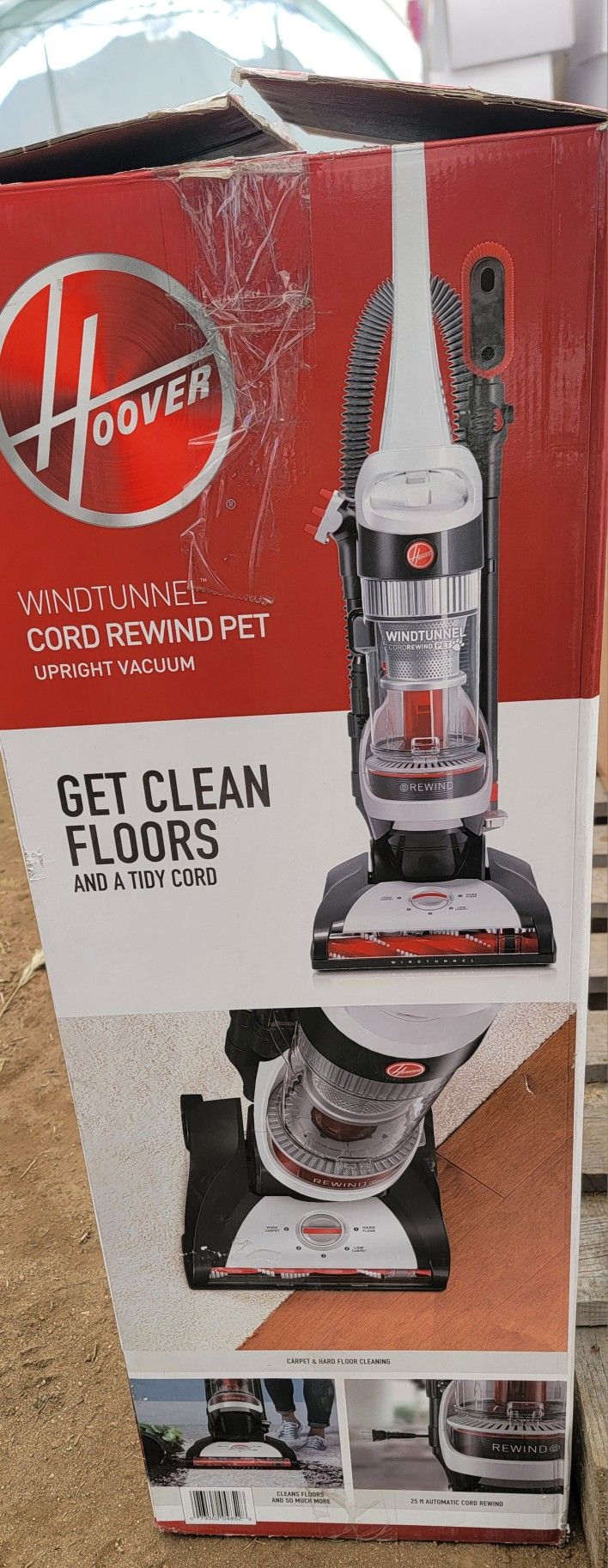 New HOOVER
WindTunnel Cord Rewind Pet, Bagless, Corded, Washable Filter, Upright Vacuum Cleaner for Carpet & Pet Hair - $100ea, two for $175