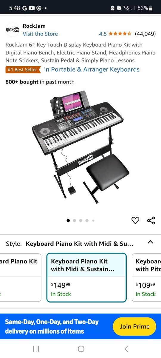 Rockjam Keyboard 