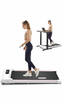 Treadmill 2 in 1 Walking Pad, Running Machine，Folding, Electric,Remote& LCD，Low Noise