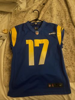 Rams Puka nacua and Matthew Stafford jerseys kids size medium