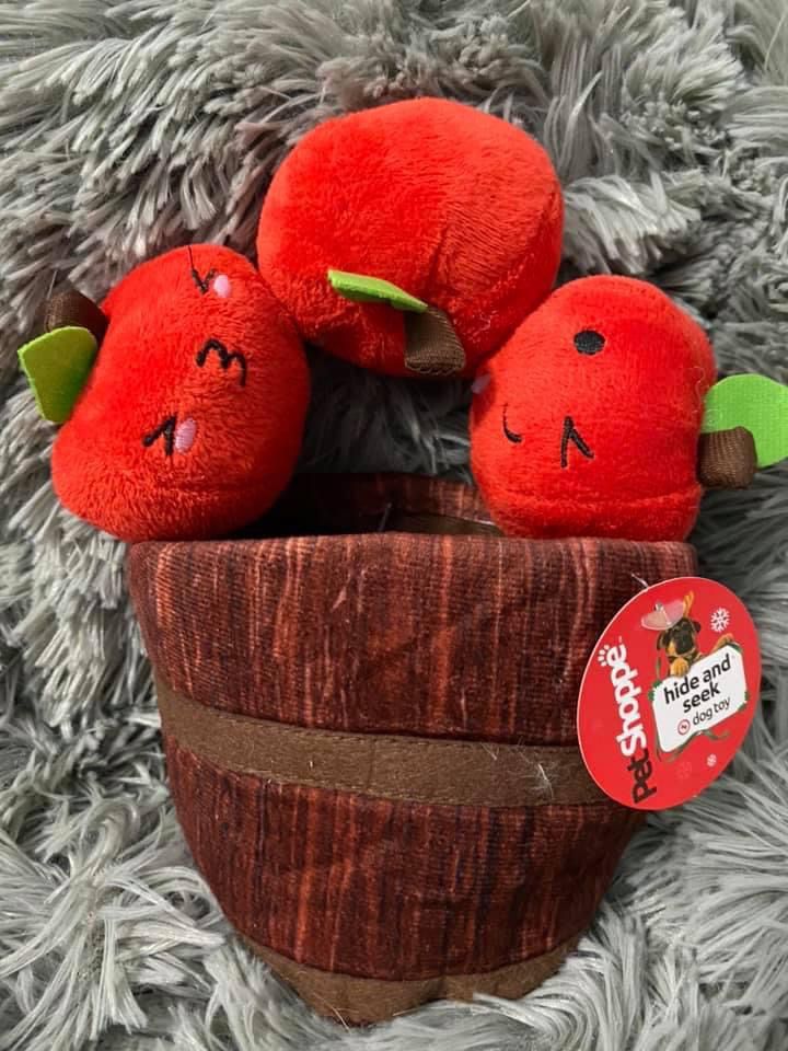 Hide & Seal Apples And Barrel Dog Toy NEW 