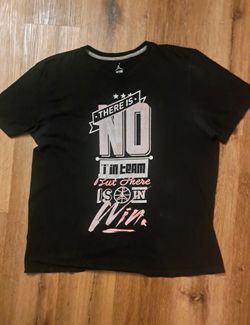 Vintage  Jordan There is No I in Team T-Shirt Color Black/Red Size XL 