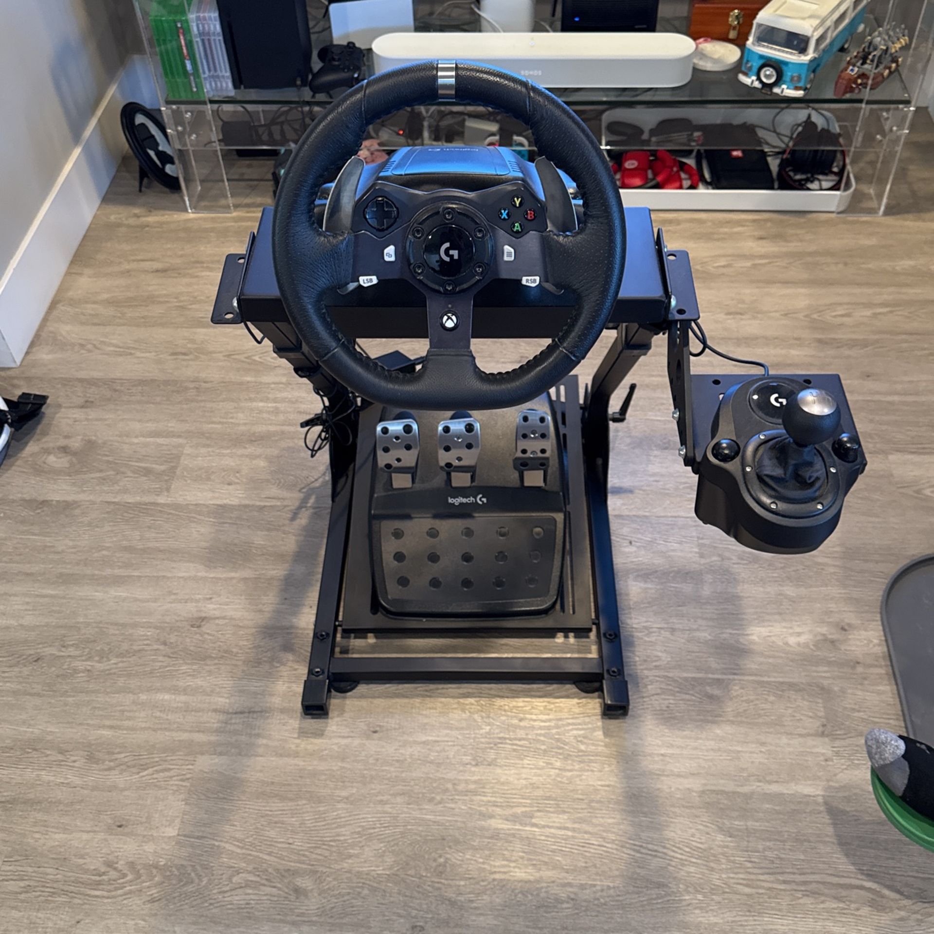 Logitech Steering Wheel, Pedals, Shifter, and Stand