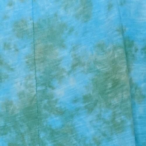 LOGO Lavish by Lori Goldstein Women's Sweater Sz XL Tie Dyed Duster Blue A394116