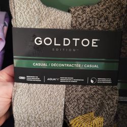 6pk Mens Goldtoe Socks. New. Various Options. Shoe Size 6-12.5