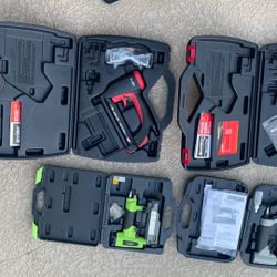 Like New 4 Pneumatic Nailing Guns