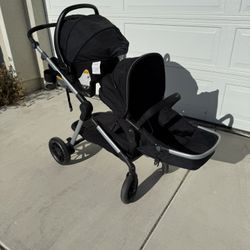 Evenflo Travel System with Double Stroller & Car Seat