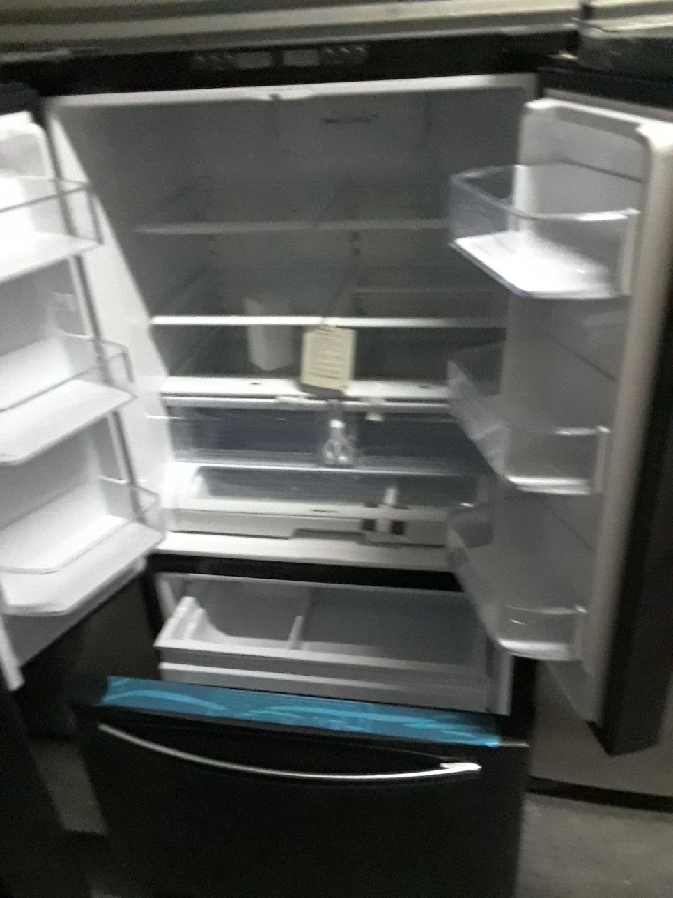 Black stainless steel refrigerator New