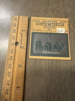 Country Stencils tin stencil - 1986- NEW