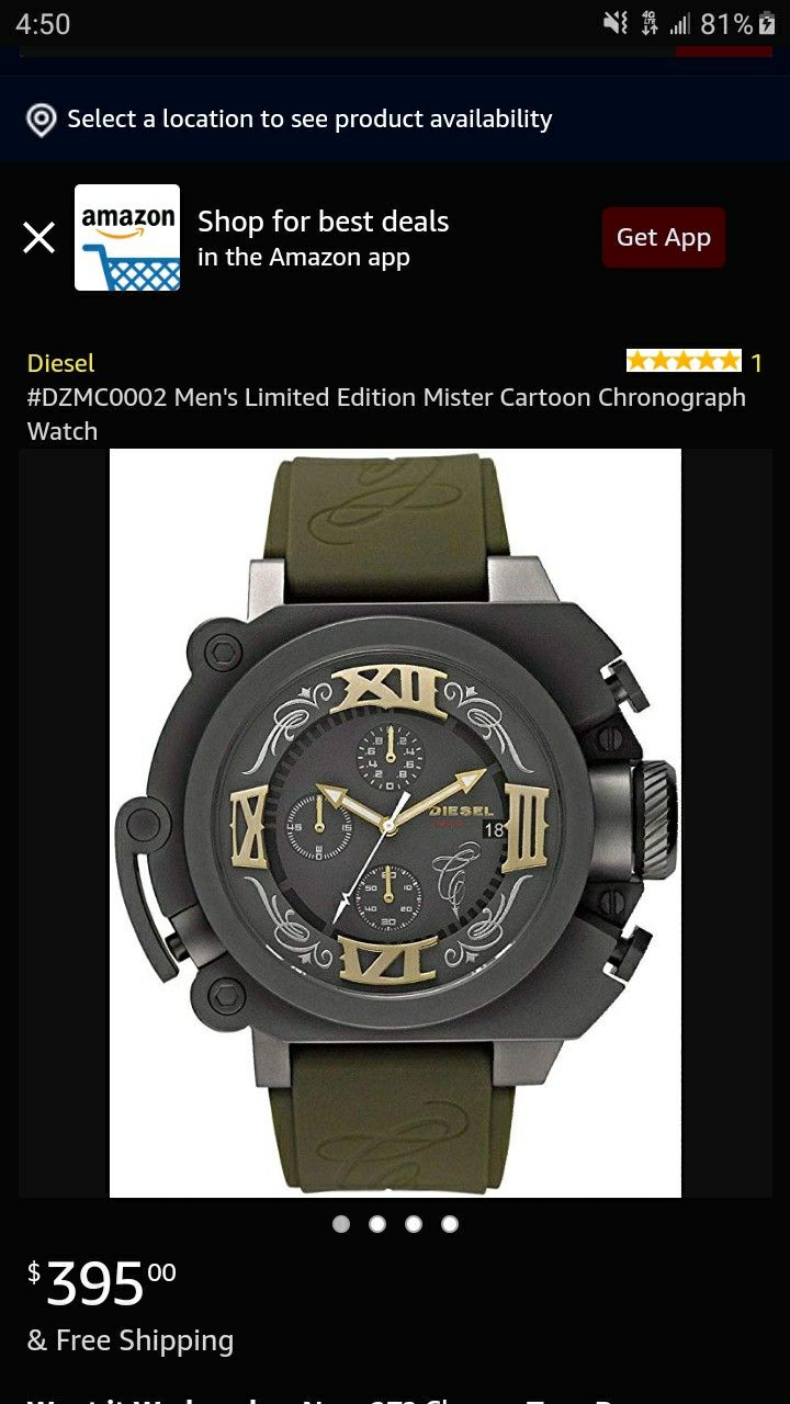 Diesel mister clearance cartoon watch