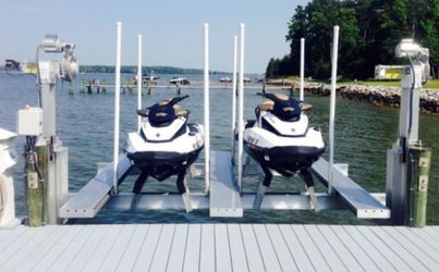 Dual jet ski boat lift