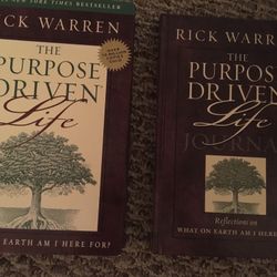 The Purpose Driven Life Book And Journal $3 Each / Both For $5