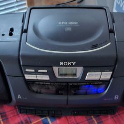 SONY CFD222 Cd,Radio, Cassette Recorder 