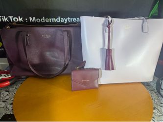 Kate Spade New York Tote Bags (2) + Michael Kors Wallet Designer Bundle