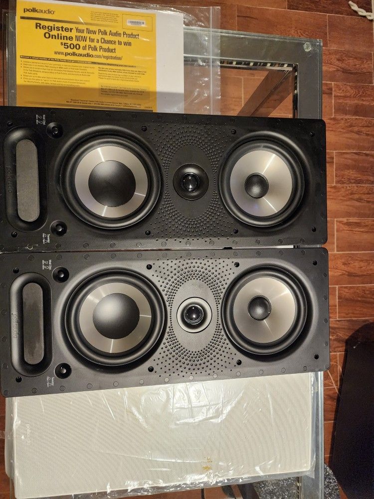 Polk Audio 265-RT In Wall Vanishing Series 3 Way Speakers