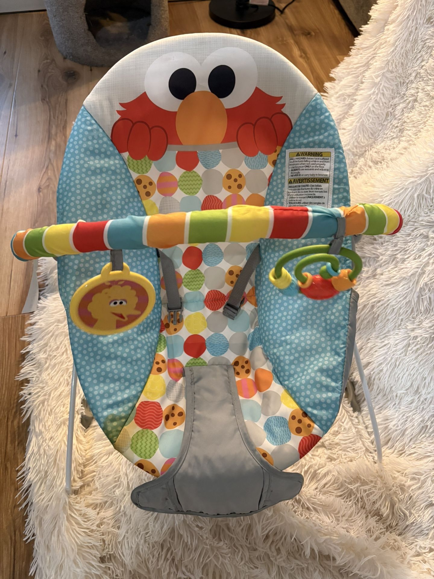 Fisher-Price Baby Bouncer Seat – Elmo / Sesame Street – Clean