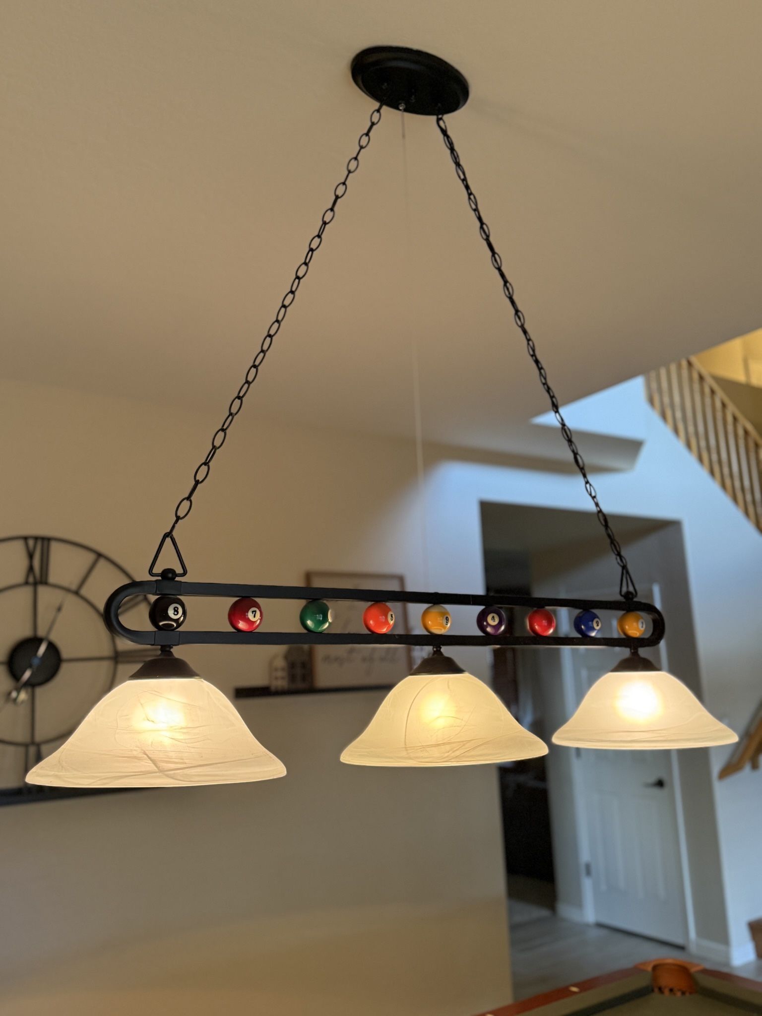 Hanging Pool Ball Light