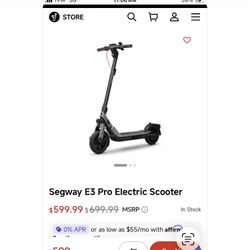 Segway E3 Pro Electric Scooter