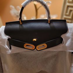 BRIDGEHAMPTON LEATHER SATCHEL BAG