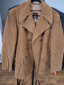 Vintage Corduroy Dbl Breasted Jck Sz 36