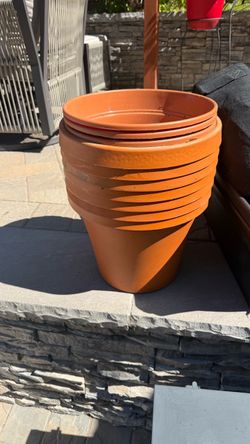 Plastic garden planter pots -10