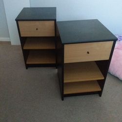 1 Long 6 Drawer Dresser & 2 Nightstands 