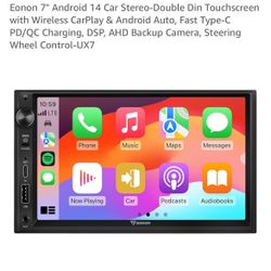 Eonon 7" Android 14 Car Stereo-Double Din Touchscreen